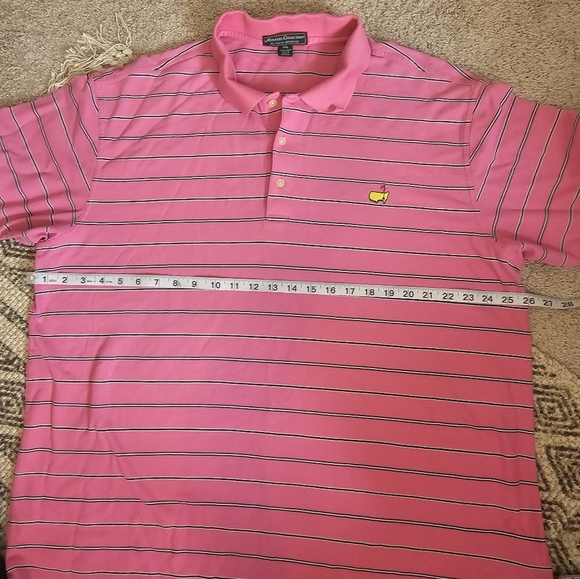 Masters Collection Golf Pink Stripe Pima Cotton Short Sleeve Polo Size XXL - Picture 6 of 6